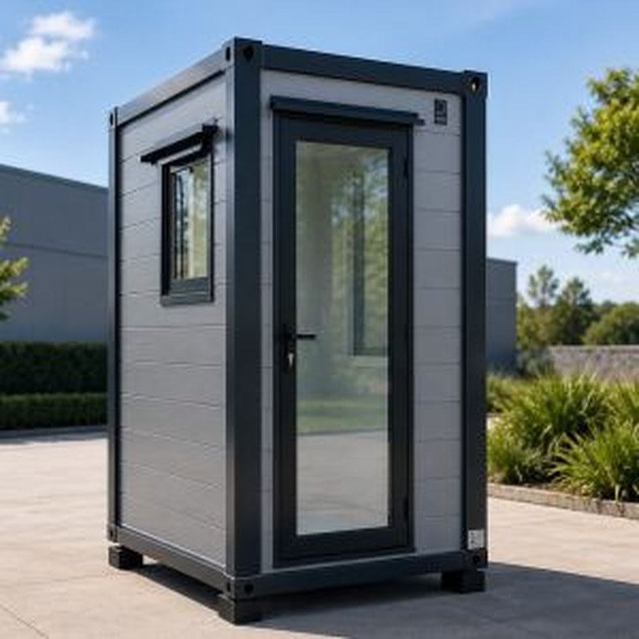 Portable bathroom with toilet and shower
